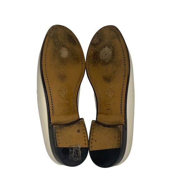 Gucci Jordaan Horsebit Loafers EU 36 US 6 White Leather Flat Slip On Shoes - Picture 14 of 16